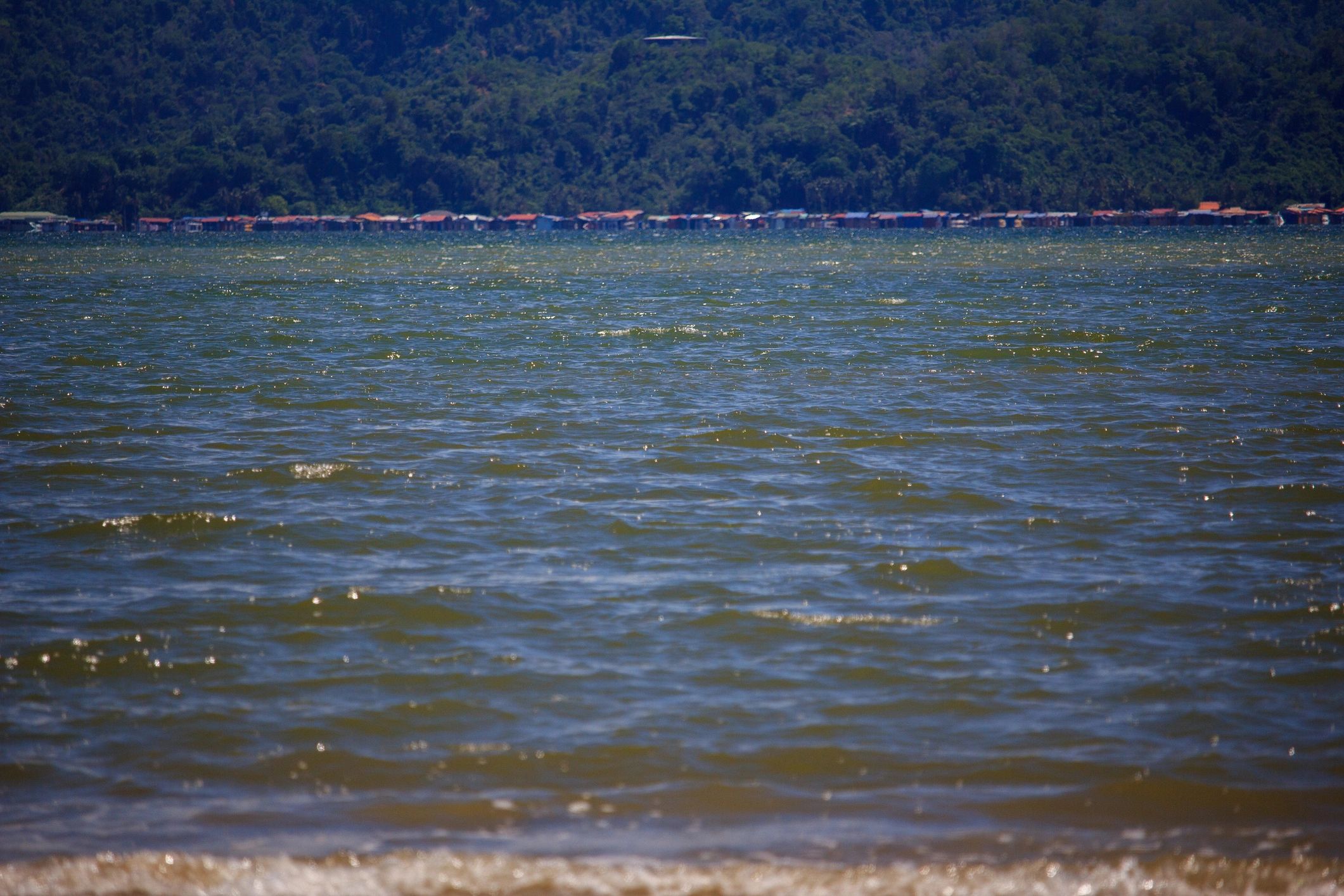 Coastal view in Malaysia with water and shoreline